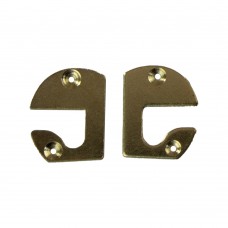 Part 1287 - Brass Front Lid Hinge Plates (1-Pair with Screws)