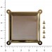 Part 1288 - Brass Mirror Frame & Mirror (with Screws)