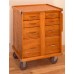 R24 Oak 5-Drawer Roller Cabinet