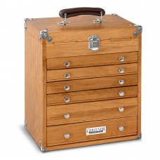 T16 Oak 6-Drawer Collector's Chest